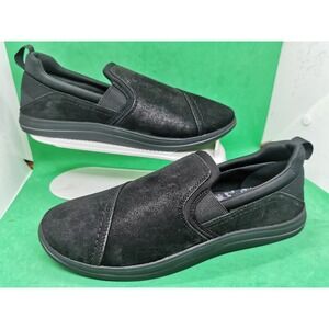 Clarks Cloudsteppers Shoes Womens 10 M Breeze Bali Loafer Black Leather 26168954